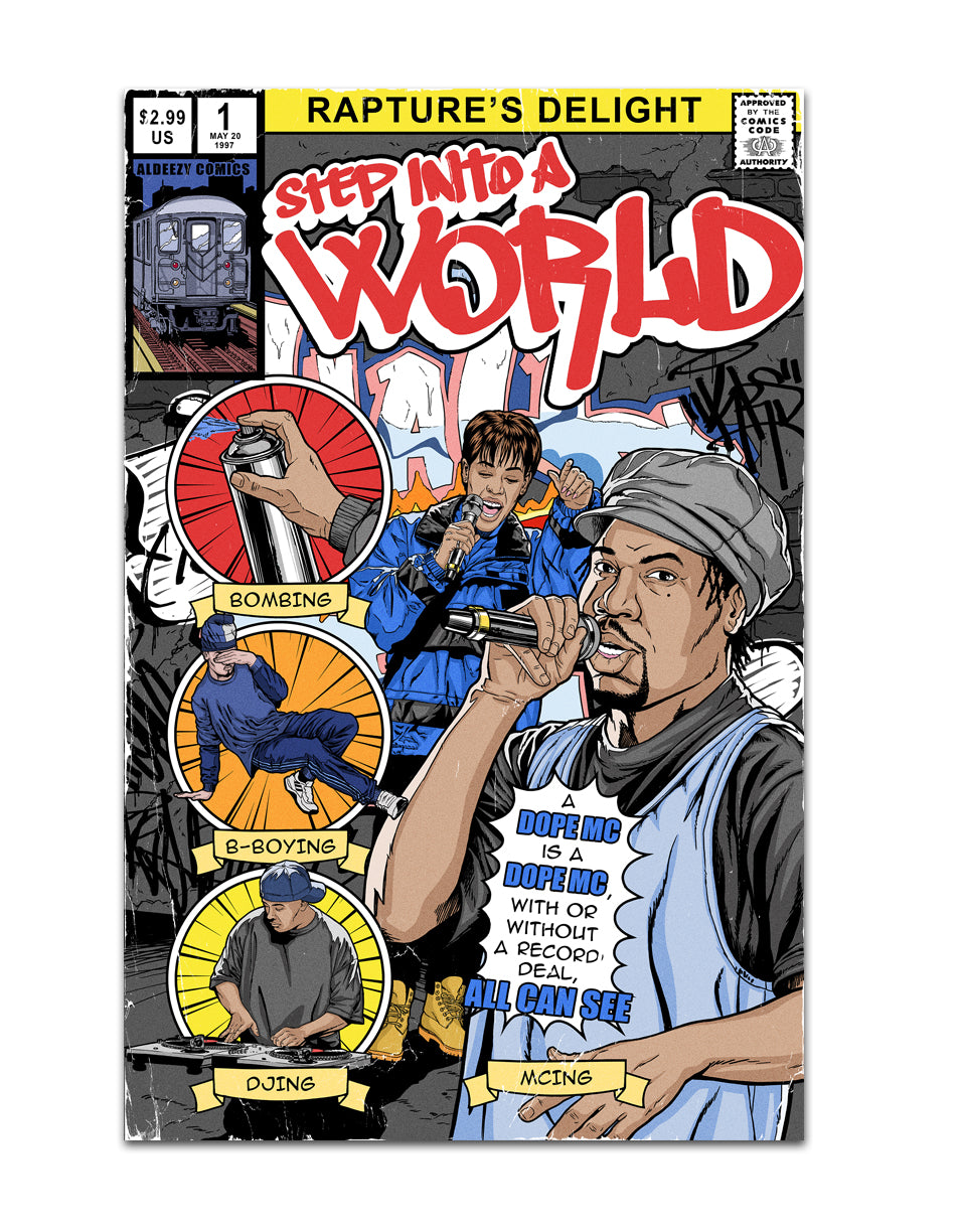 Step Into A World - Comic Cover Art Print