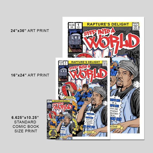 Step Into A World - Comic Cover Art Print