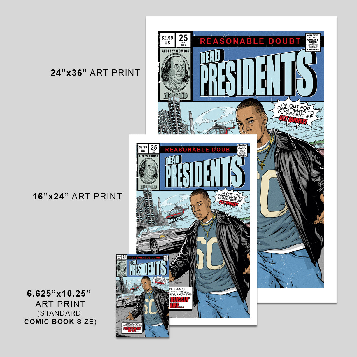 Dead Presidents - Comic Cover Art Print