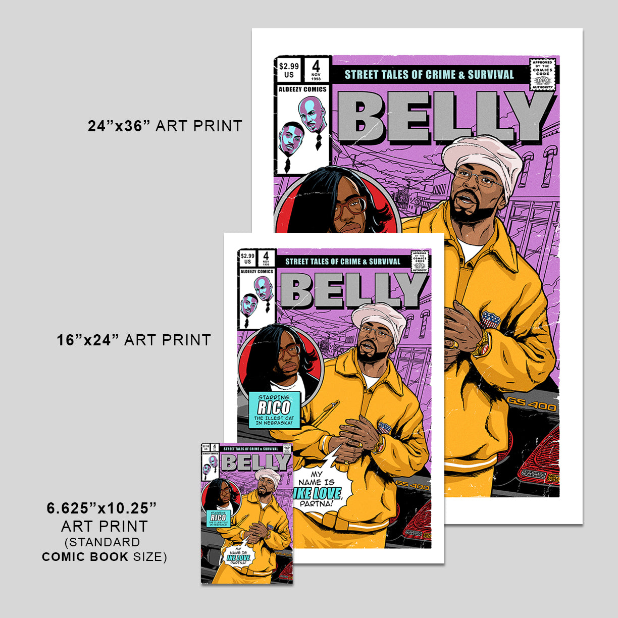 Belly - Comic Cover Art Print (Copy) (Copy)