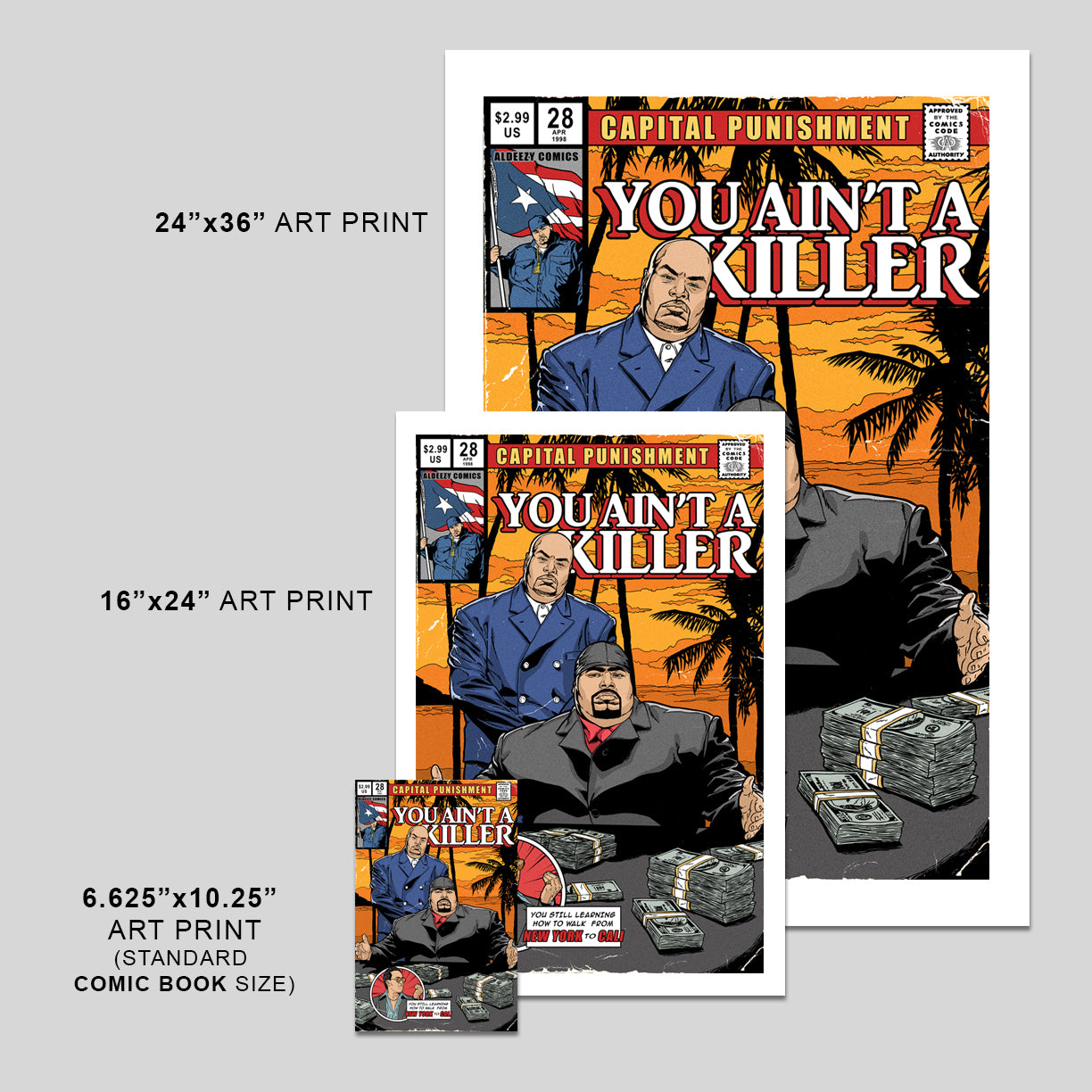 You Ain't a Killer - Comic Cover Art Print