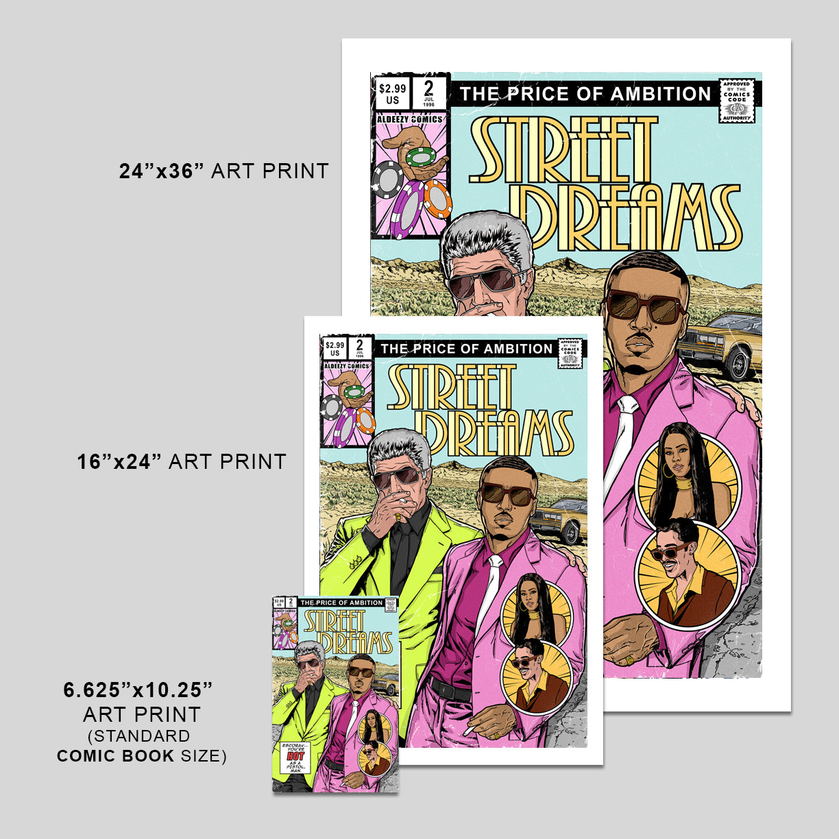 Street Dreams - Comic Cover Art Print